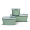 Mepal Tableware Brands|Food Storage & Containers^3 Piece Easyclip Storage Box Set, Nordic Sage