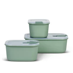 Mepal Tableware Brands|Food Storage & Containers^3 Piece Easyclip Storage Box Set, Nordic Sage