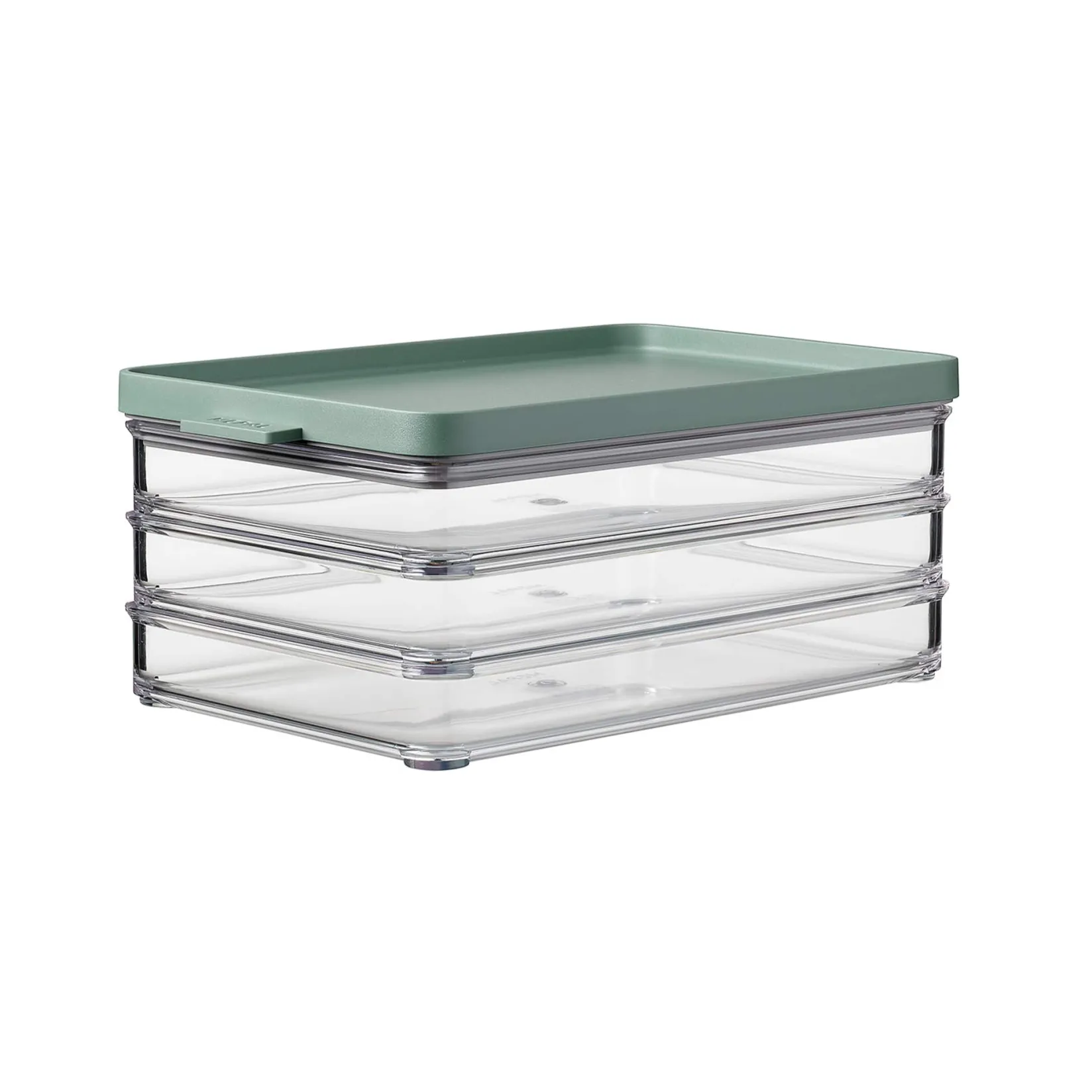 Mepal Tableware Brands|Food Storage & Containers^Omnia 3 Layer Fridge Storage Box for Meat Cuts, Nordic Sage