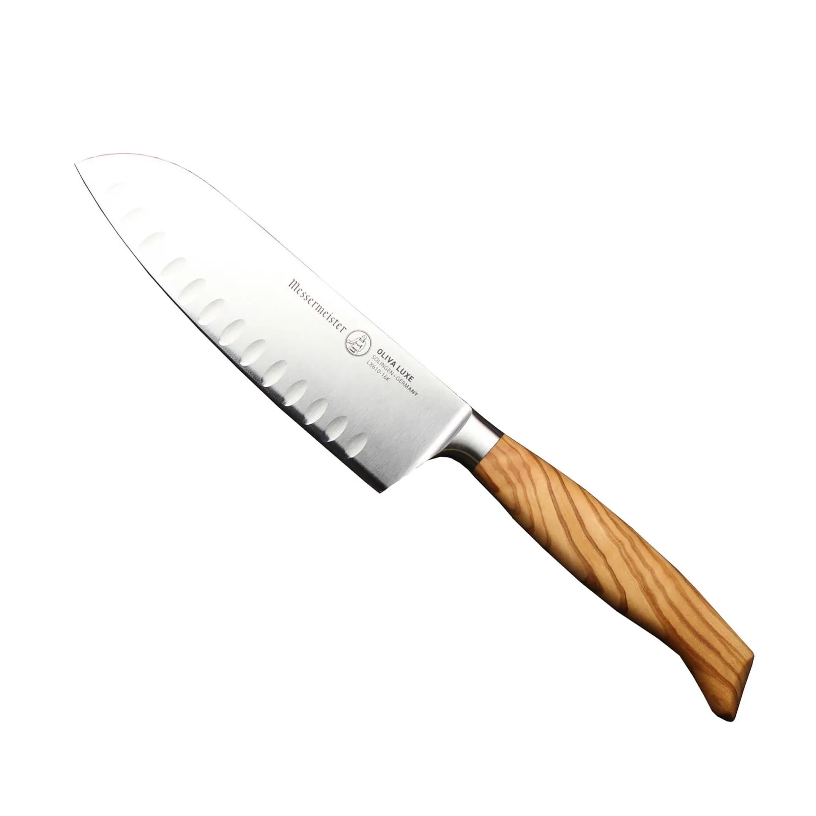 Messermeister Kitchen Knives^Oliva Luxe Scalloped Edge Santoku, 16cm