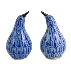 Gorky Pottery Mexican Ingredients|Table Setting^Mexican Hand Painted Bird Salt & Pepper Shaker Set
