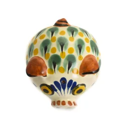 Gorky Pottery Mexican Ingredients|Table Setting^Mexican Hand Painted Blue Pig Salt & Pepper Shaker Set