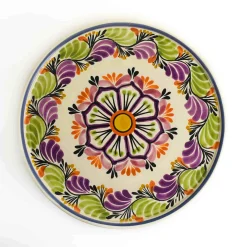 Gorky Pottery Mexican Ingredients|Tableware Brands^Mexican Hand Painted Cake Stand, 10''