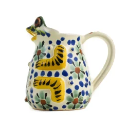 Gorky Pottery Mexican Ingredients|Jugs & Bottles^Mexican Hand Painted Floral Frog Milk Jug