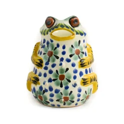 Gorky Pottery Mexican Ingredients|Jugs & Bottles^Mexican Hand Painted Floral Frog Milk Jug