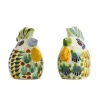 Gorky Pottery Mexican Ingredients|Table Setting^Mexican Hand Painted Rooster Salt & Pepper Shaker Set
