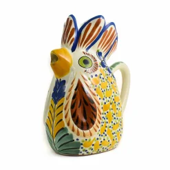 Gorky Pottery Mexican Ingredients|Jugs & Bottles^Mexican Hand Painted Yellow Rooster Pitcher