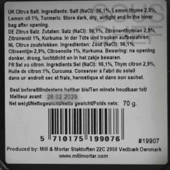 Mill & Mortar Ingredients Brands|Middle Eastern Ingredients^Citrus Salt Flakes, 70g