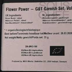 Mill & Mortar Ingredients Brands|Baking Ingredients^Gin Botanicals Garnish Set - Flower Power