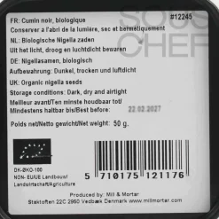 Mill & Mortar Ingredients Brands|Indian Ingredients^Organic Nigella Seeds, 50g