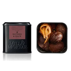 Mill & Mortar Ingredients Brands|Indian Ingredients^Organic Nutmeg & Mace, 45g