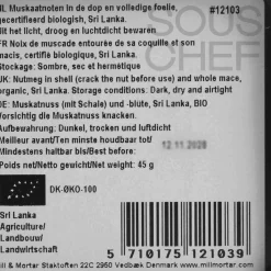 Mill & Mortar Ingredients Brands|Indian Ingredients^Organic Nutmeg & Mace, 45g