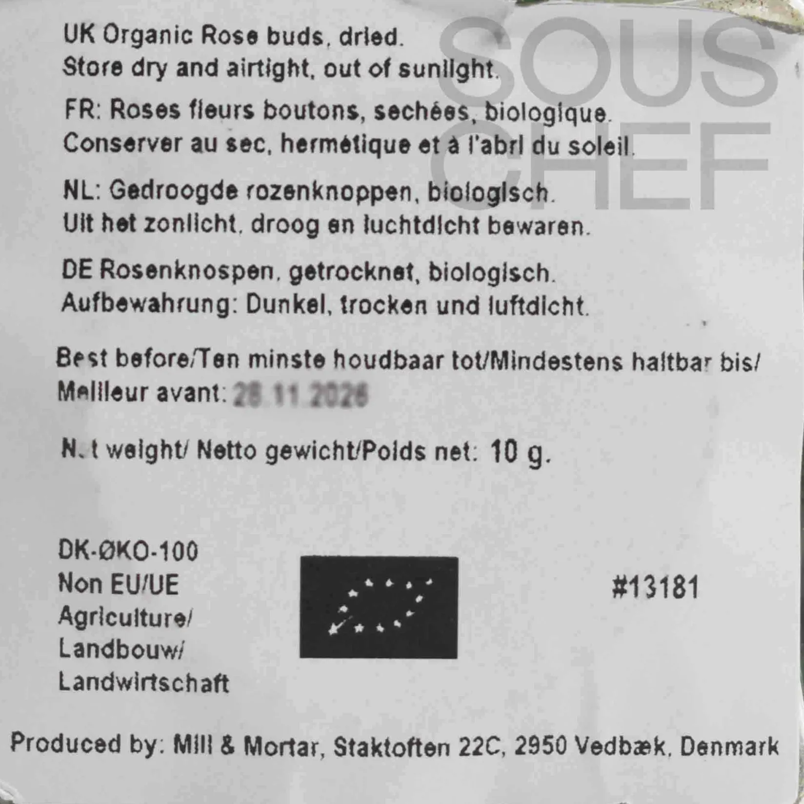 Mill & Mortar Ingredients Brands|Middle Eastern Ingredients^Organic Rose Buds, 10g