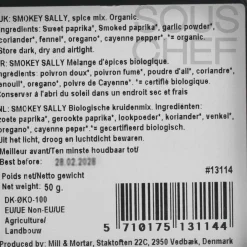 Mill & Mortar American Ingredients|Herbs & Spices^Organic Smokey Sally BBQ Rub, 50g