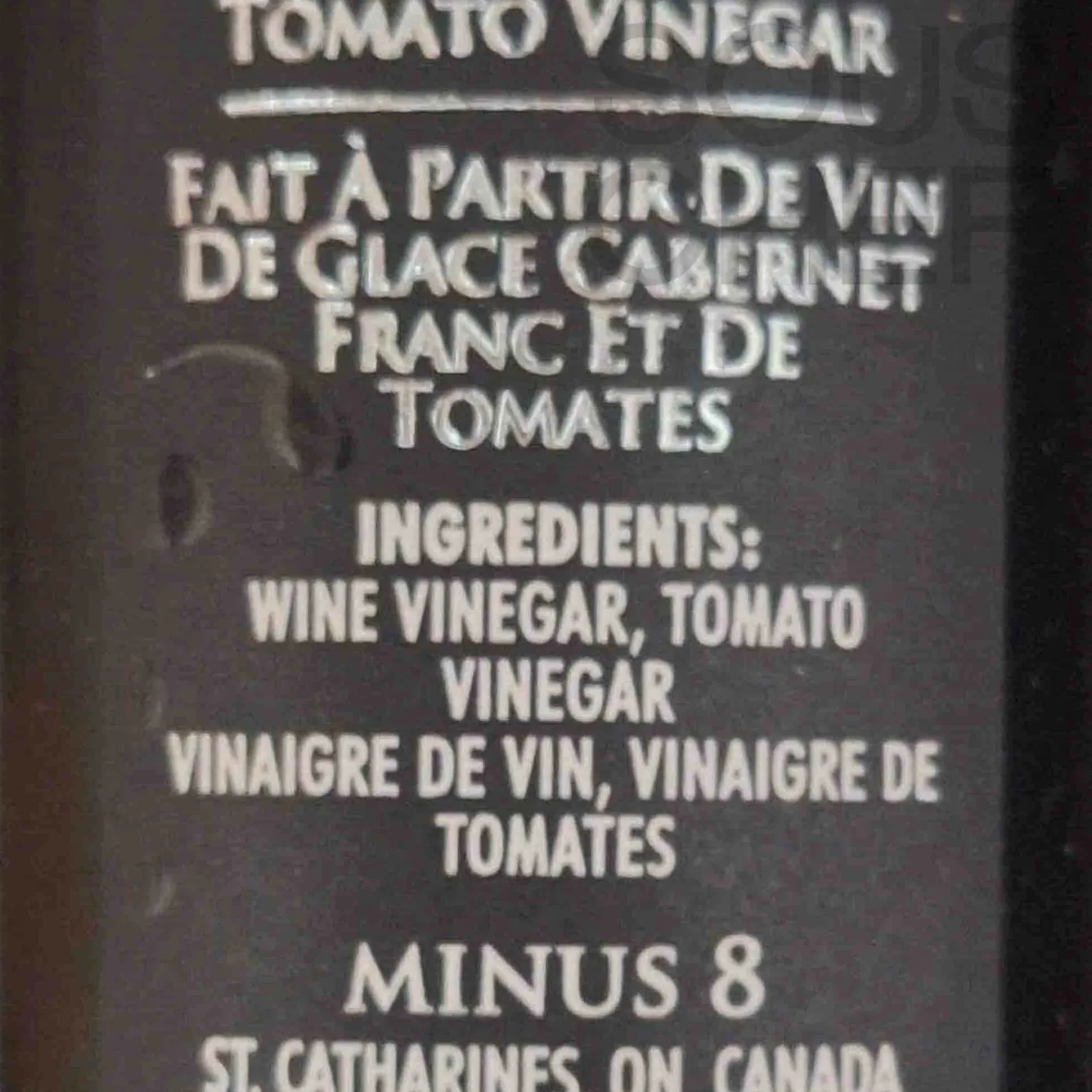 Minus8 Ingredients Brands|Oil, Vinegar & Dressings^Minus 8 Vinegar Veget8, 200ml