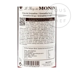 Monin Ingredients Brands|Drinks^Grenadine Syrup 70cl