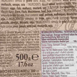 Morelli Italian Ingredients|Pasta, Rice & Beans^Anelli di Toscana, 500g