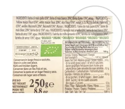 Morelli Ingredients Brands|Italian Ingredients^Organic Gluten Free "Calamari" Pasta, 250g