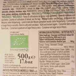 Morelli Ingredients Brands|Italian Ingredients^Organic Linguine Integrali Wholemeal Pasta, 500g