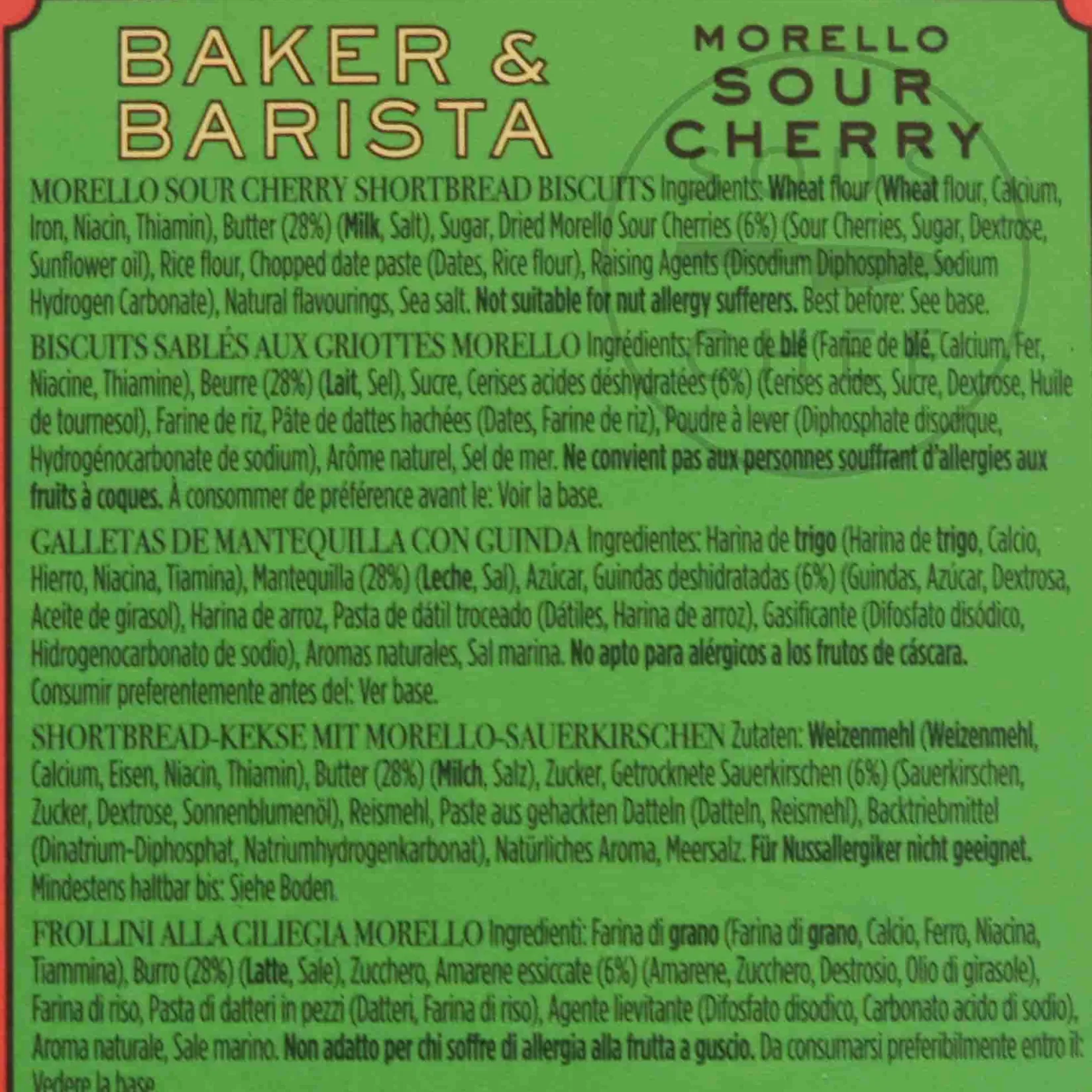 Baker & Barista Cakes & Bakery|Ingredients Brands^Morello Sour Cherry Biscuits, 120g