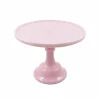 Mosser Glass Serveware|American Ingredients^Pink Milk Glass Cake Stand 10"