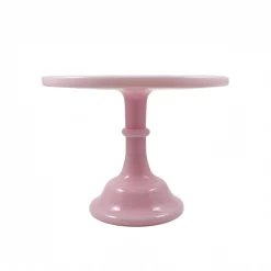 Mosser Glass Serveware|American Ingredients^Pink Milk Glass Cake Stand 10"