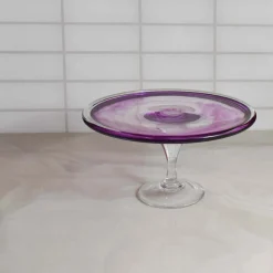 Alessandro Coppola Tableware Brands^Murano Glass Amethyst Cake Stand, 25cm