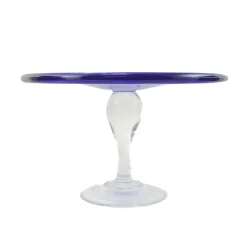 Alessandro Coppola Tableware Brands^Murano Glass Blue Cake Stand, 25cm