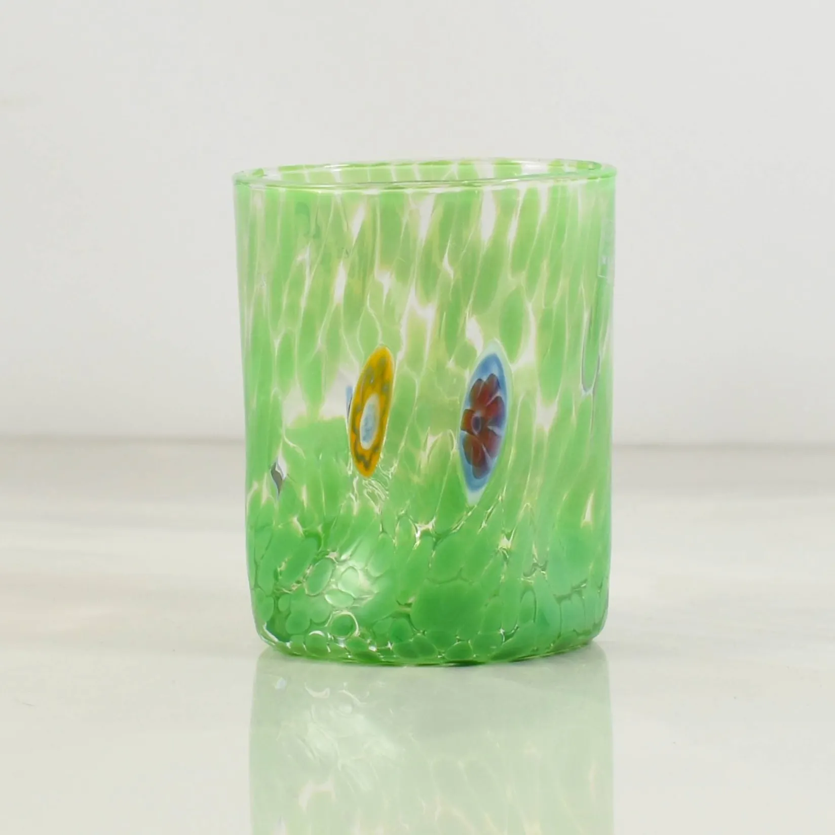 Alessandro Coppola Table Setting|Drinking Glasses^Murano Glass Tumbler, Green