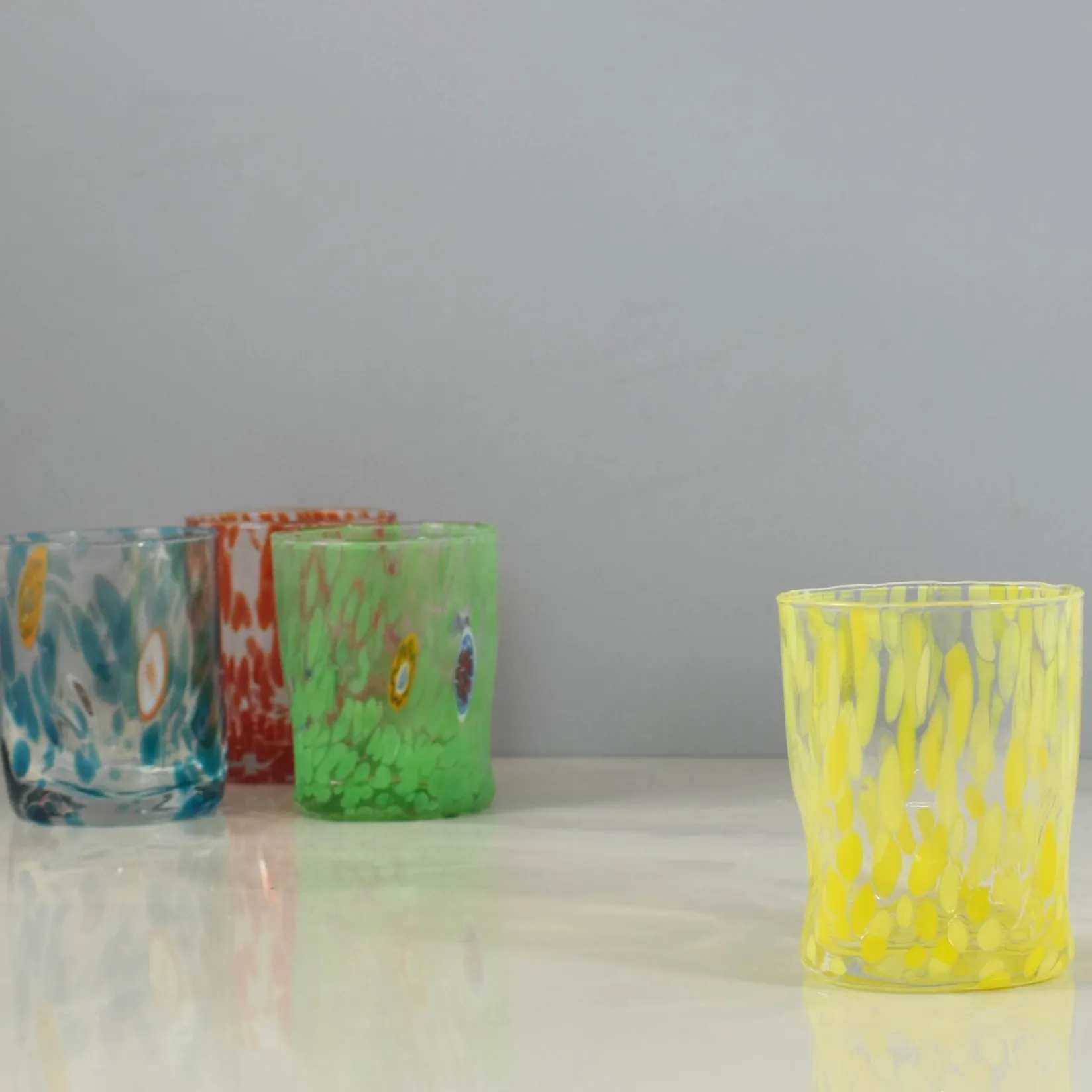 Alessandro Coppola Table Setting|Drinking Glasses^Murano Glass Tumbler, Yellow