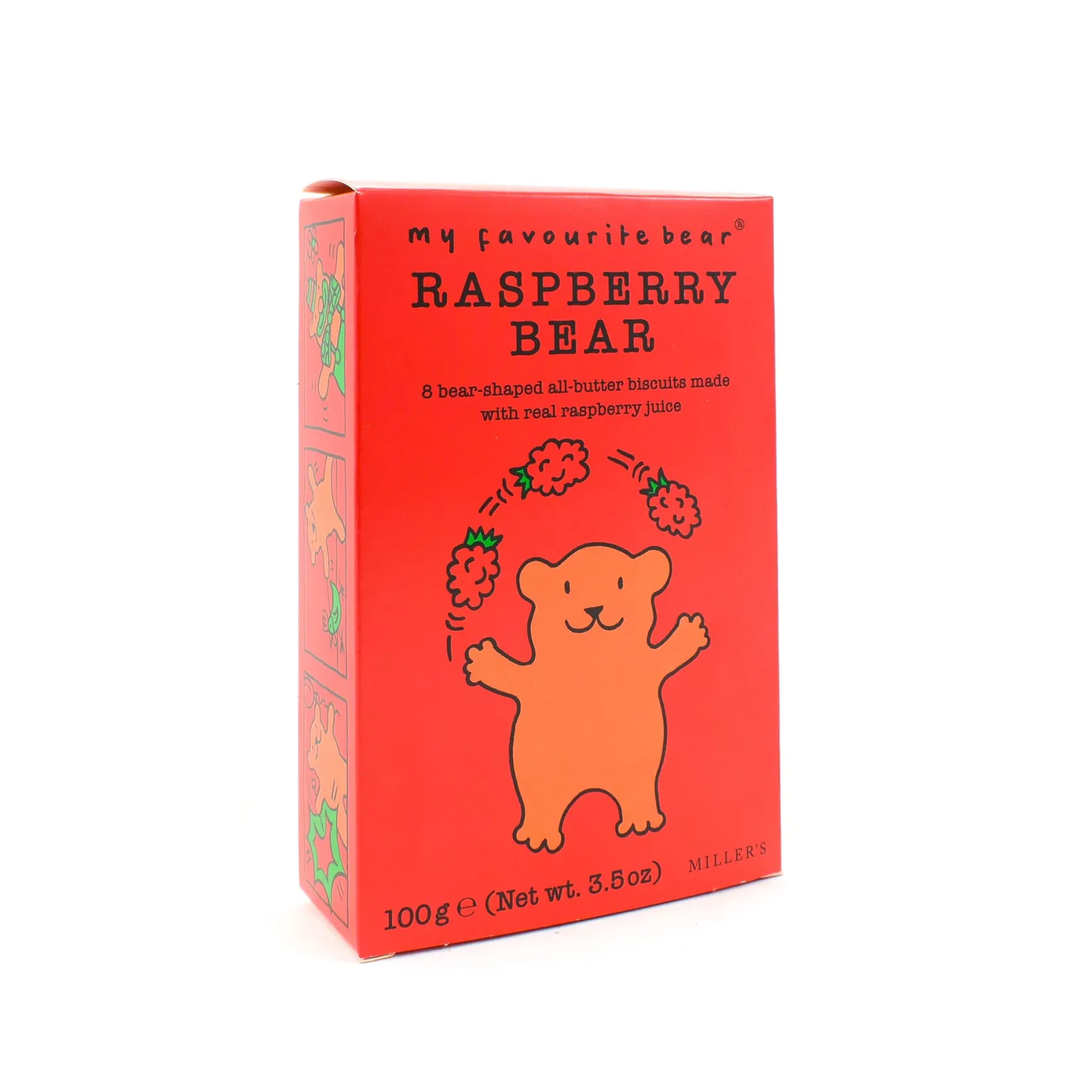 Artisan Biscuits Ingredients Brands|Made In The Uk^My Favourite Bear Raspberry Biscuits, 100g