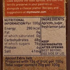 Mymoune Ingredients Brands|Jam, Honey & Spreads^Apricot Jam, 340g