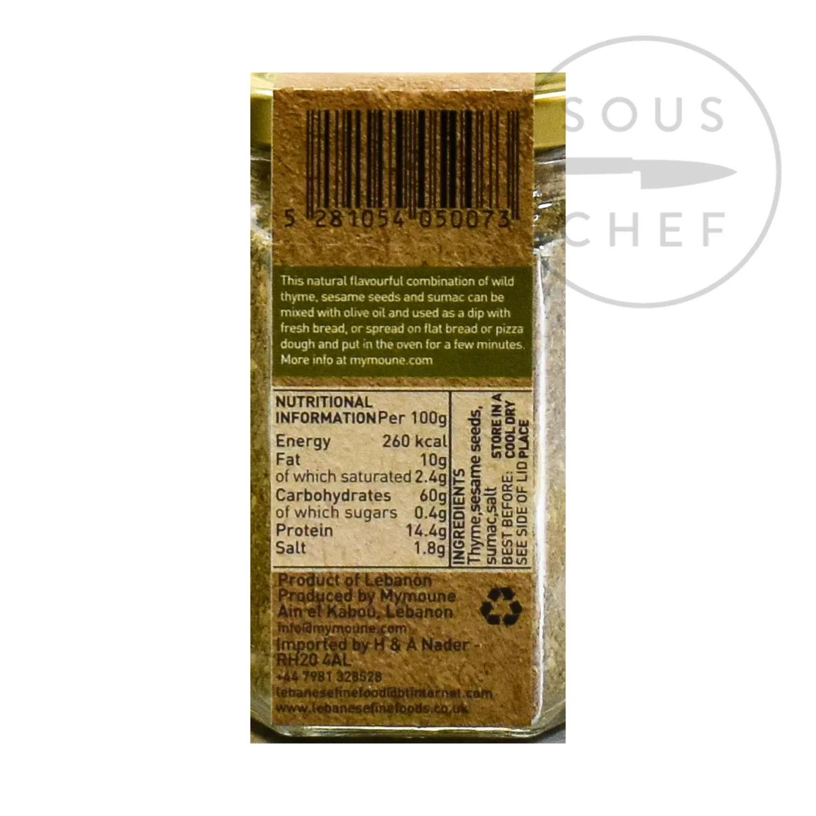 Mymoune Middle Eastern Ingredients|Herbs & Spices^Zaatar, 100g