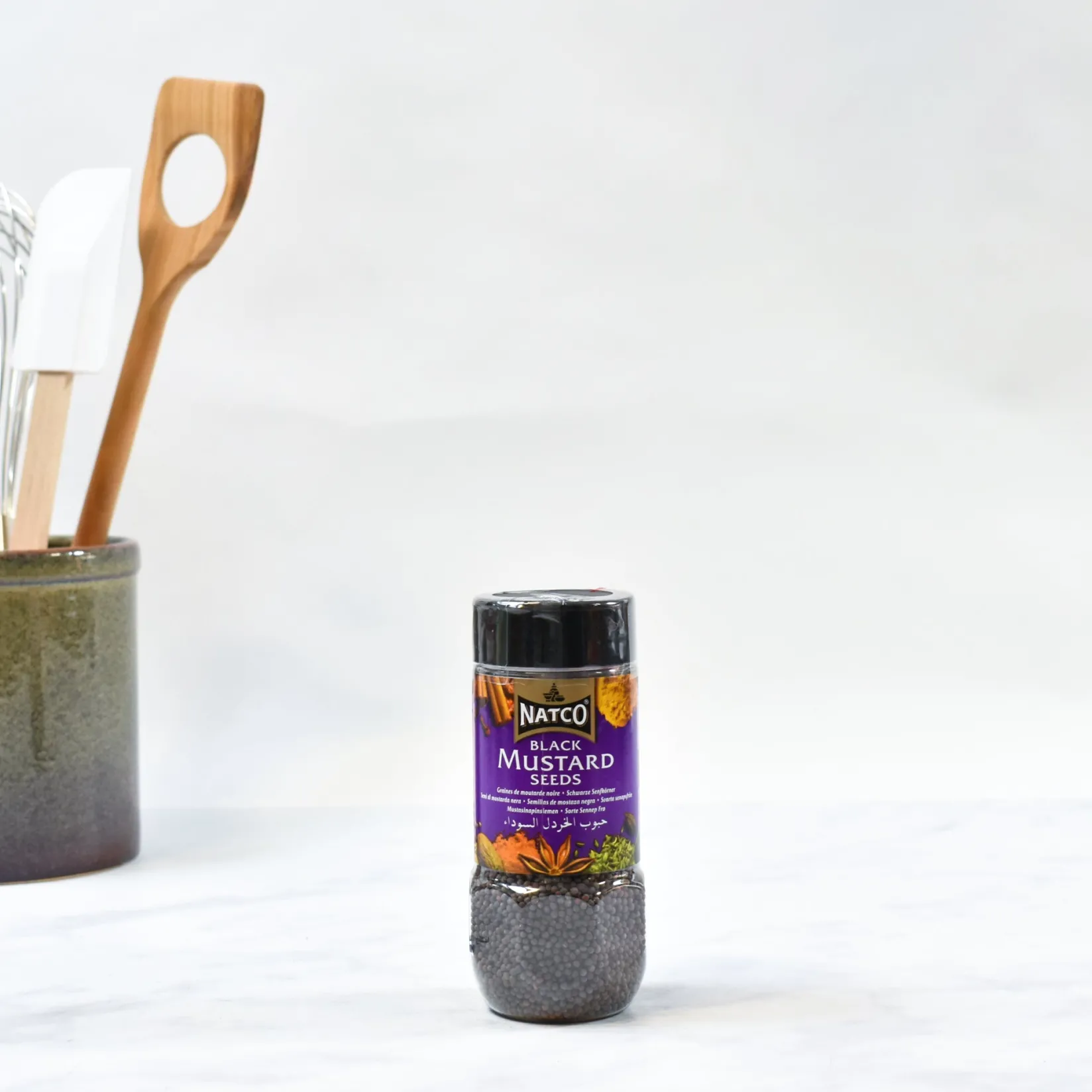 Natco Indian Ingredients|Herbs & Spices^Black Mustard Seeds, 100g