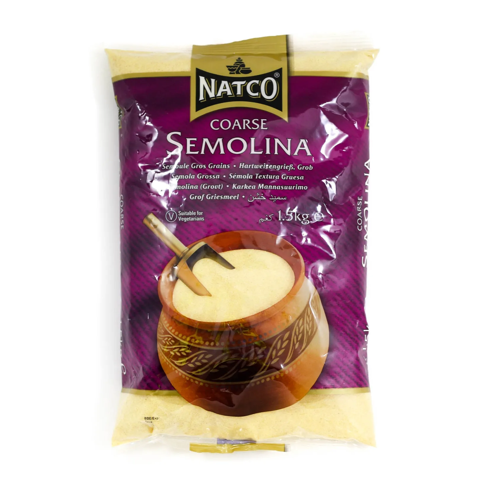 Natco Ingredients Brands|Indian Ingredients^Coarse Semolina, 1.5kg