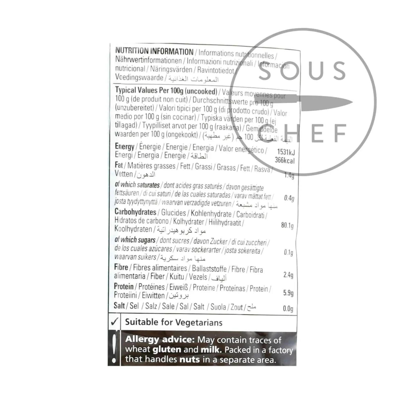 Natco Indian Ingredients|Pasta, Rice & Beans^Ground Rice, 1.5kg