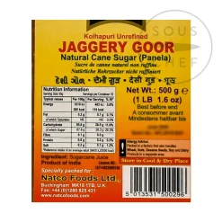Natco Indian Ingredients|Baking Ingredients^Unrefined Jaggery, 500g