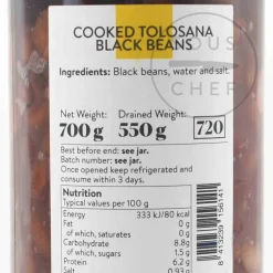 Navarrico Spanish Ingredients|Pasta, Rice & Beans^Tolosana Black Beans, 660g