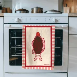 Neesh Home Kitchen Textiles & Clothing^Soy Sauce Tea Towel