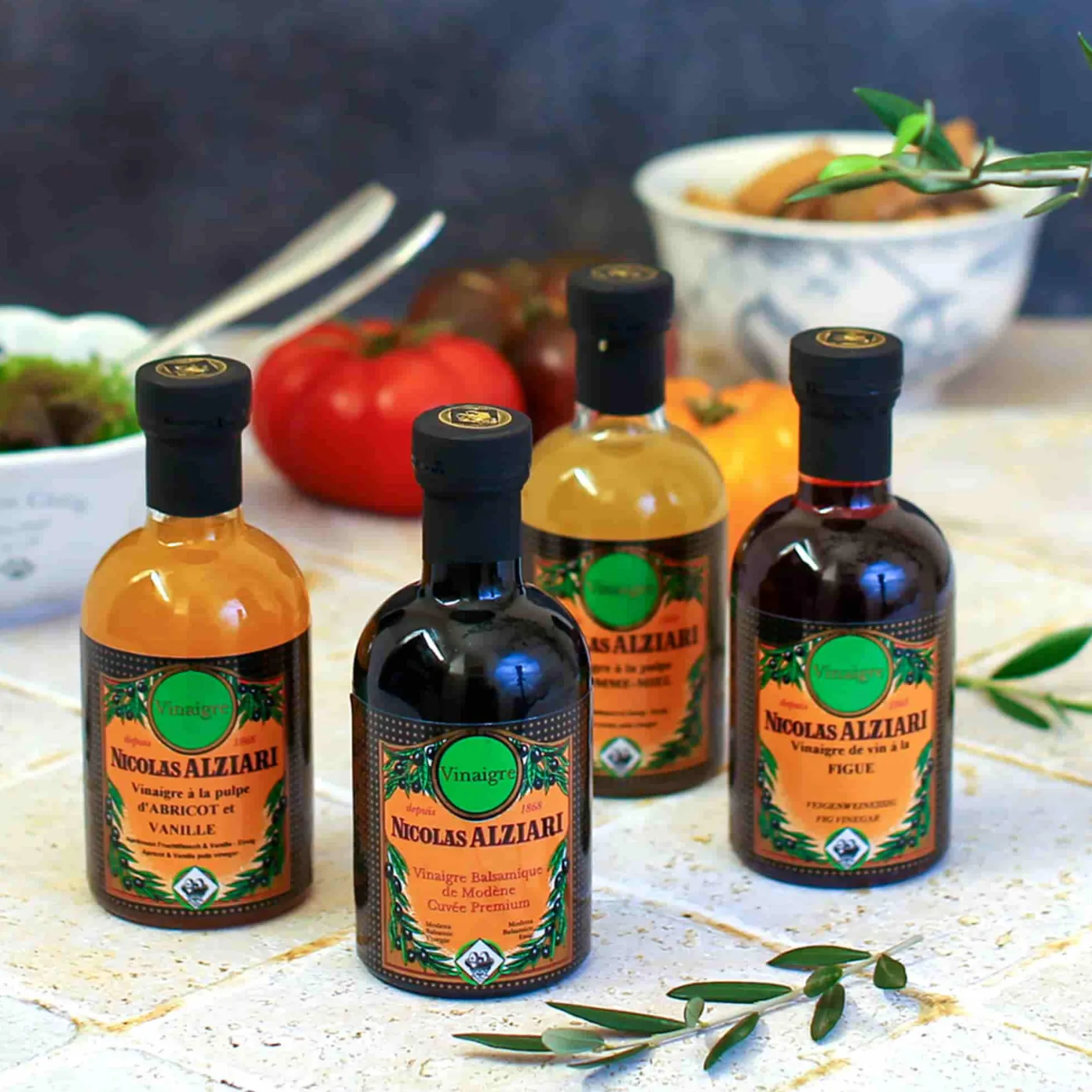 Nicolas Alziari Ingredients Brands|French Ingredients^Tomato & Basil Vinegar, 200ml