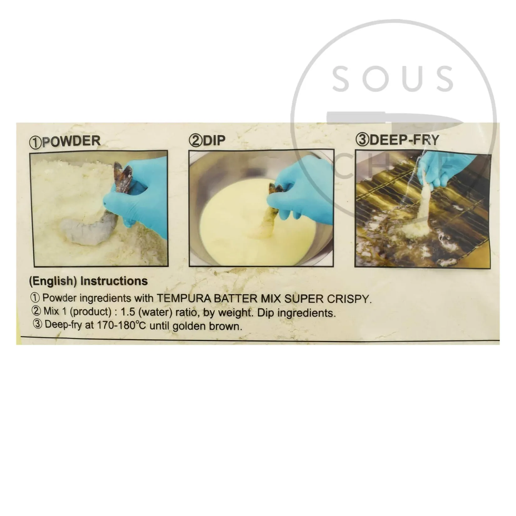 Nihon Shokken Japanese Ingredients|Sauces & Condiments^Tempura Batter Mix Super Crispy, 1.5kg