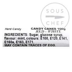 No.6 Candy Cane Lane Exclusive Ingredients Brands|Chocolate & Sweets^No 6 Candy Cane Lane - Giant Candy Cane, 100g
