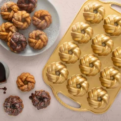 NordicWare Baking Supplies & Equipment^Gold Braided Mini Bundt Pan