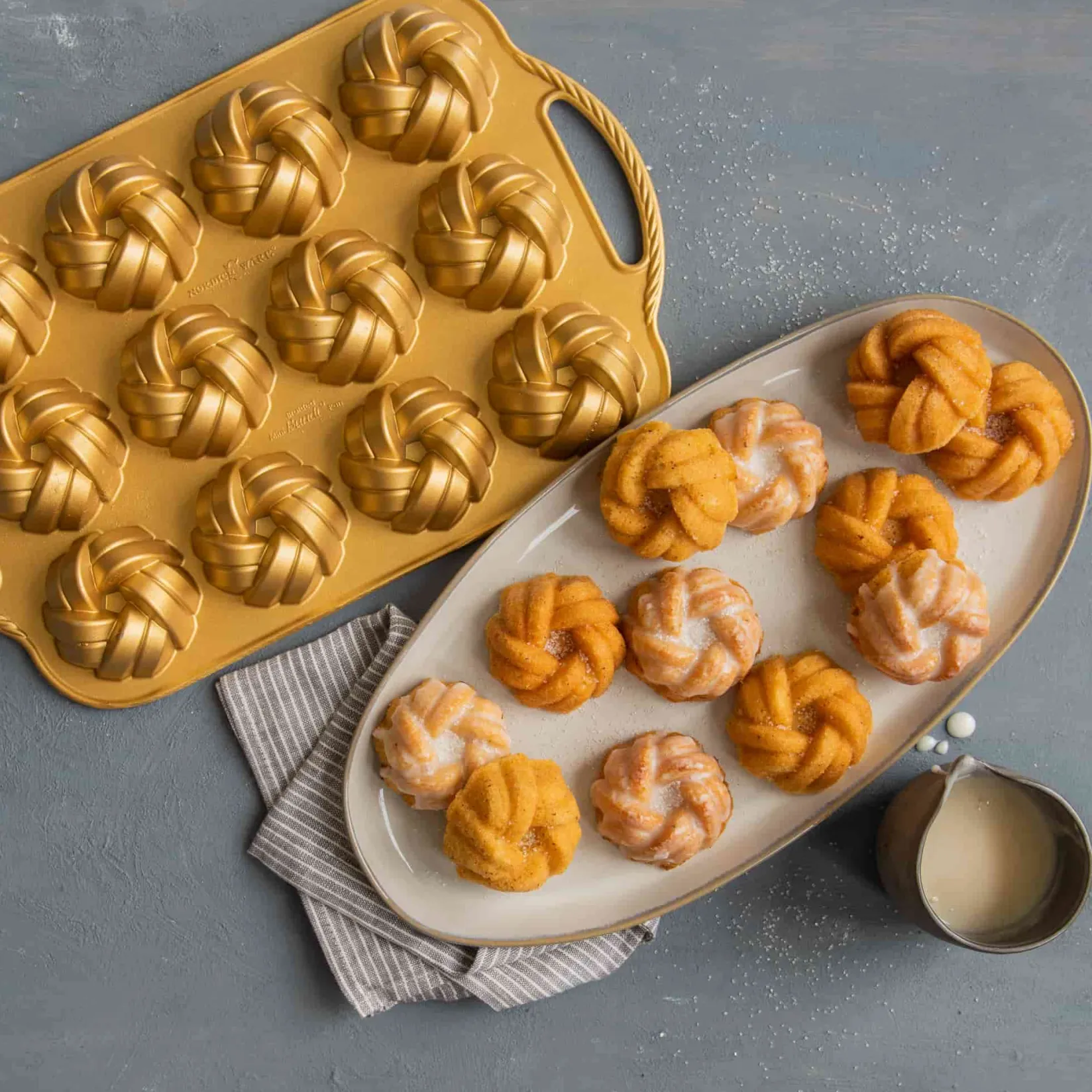 NordicWare Baking Supplies & Equipment^Gold Braided Mini Bundt Pan