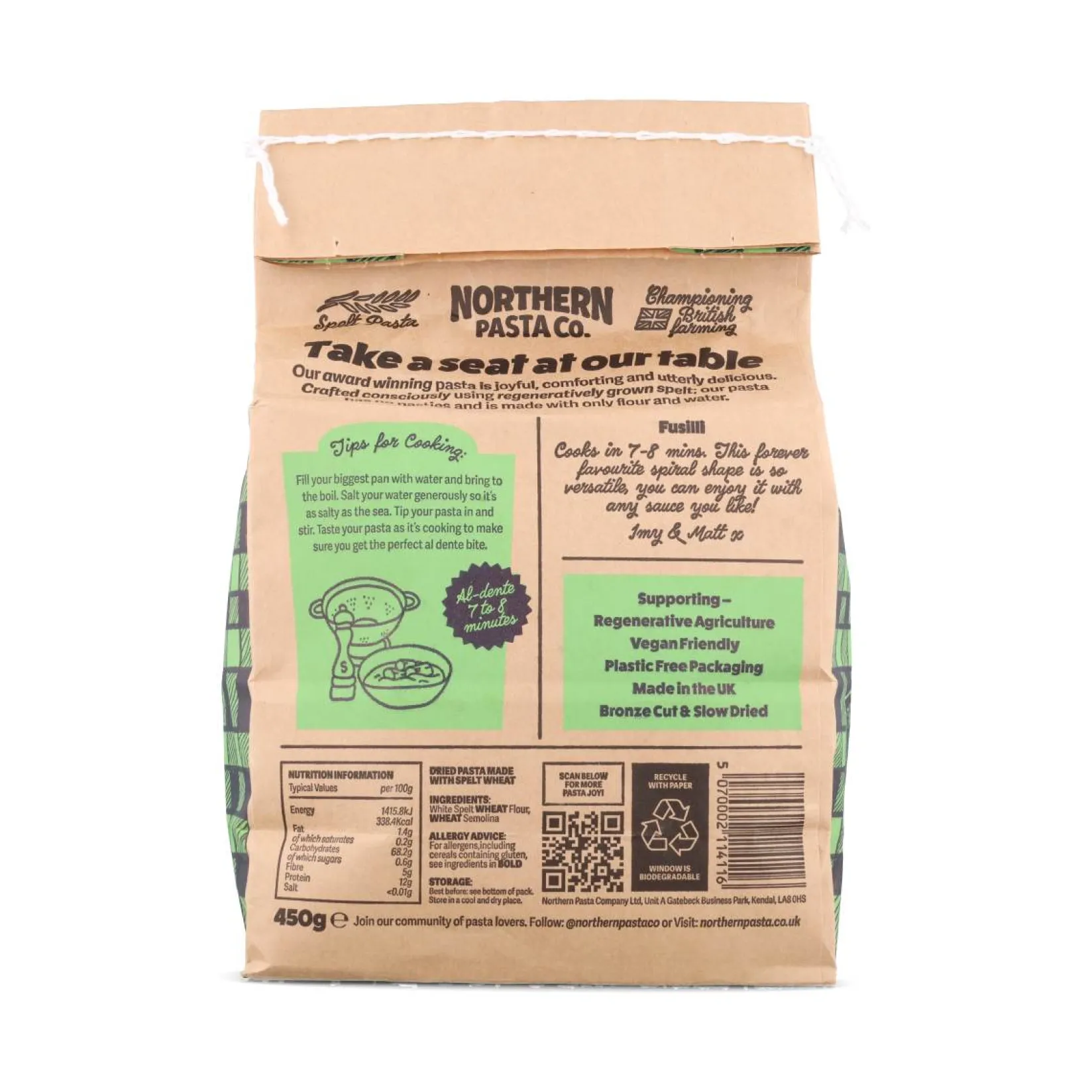 Northern Pasta Co. Ingredients Brands|Italian Ingredients^Fusilli, 450g