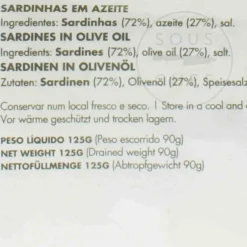 Nuri Ingredients Brands|Tinned Fish & Seafood^Sardines in Olive Oil, 125g