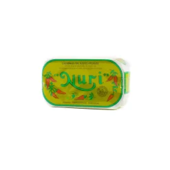 Nuri Ingredients Brands|Tinned Fish & Seafood^Spicy Horse Mackerel in Olive Oil, 125g
