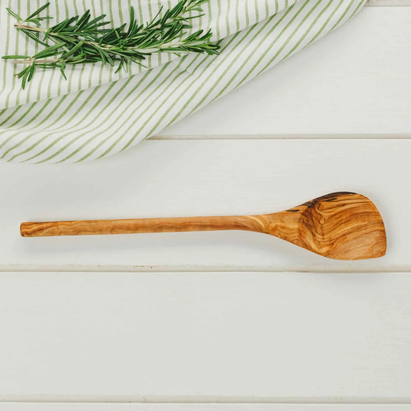 Naturally Med Middle Eastern Ingredients|Kitchen Tools & Utensils^Olive Wood Corner Spoon, 30cm