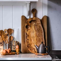 Naturally Med Kitchen Tools & Utensils^Olive Wood Short Spatula, 30cm