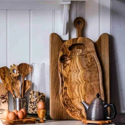 Naturally Med Kitchen Tools & Utensils^Olive Wood Slotted Spoon, 30cm